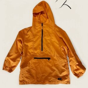 Vintage L.L. Bean Kids Anorak Pullover Jacket | Size L (Fits Women's M) | Orange